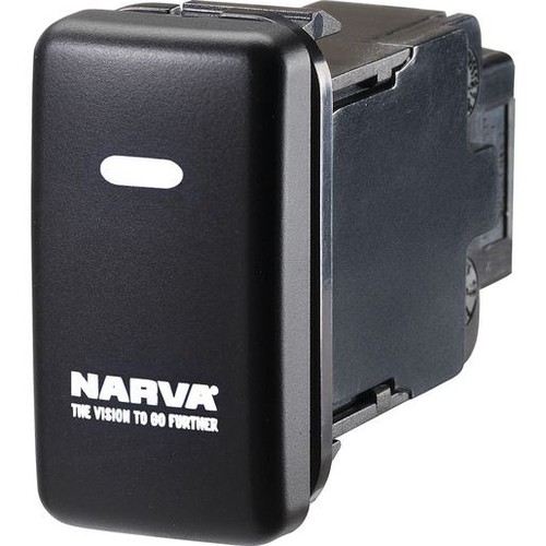 Narva OE Style Sealed Push Switch Off/On SPDT 12V Blue LED (Contacts Rated 3A @
