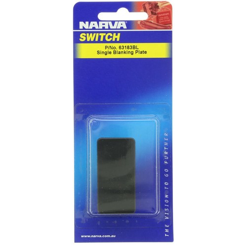 Narva Rocker Switch Blanking Plate - 63183BL Auto Part