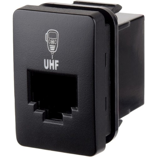 Narva OE Style Push Button Switch, UHF Radio Symbol, 12V Blue Illumination, Suit