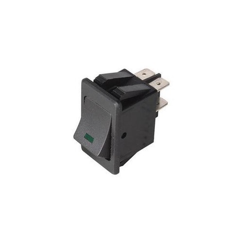 OEX Rocker Switch On/Off DPST 12V Green Illumination (Contacts Rated 20A @ 12V)