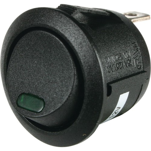 OEX Rocker Switch On/Off SPST 12V Green Illuminated (Contacts Rated 10A @ 12V) -