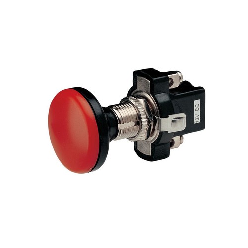 Narva Push/Pull Switch Off/On SPST Illuminated Red (Contacts Rated 10A @ 12V) -
