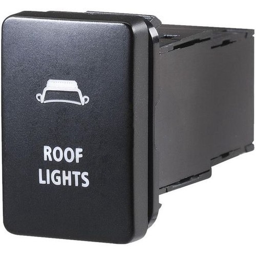 Narva Sealed Push Switch Off/On SPDT 12V Blue LED Illuminated Roof Lights Symbol