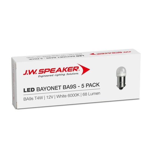 JW Speaker LED Bayonet T4W / BA9S 12V 6000K 68lm -Trade/ Bulk Pack. - 990147-5
