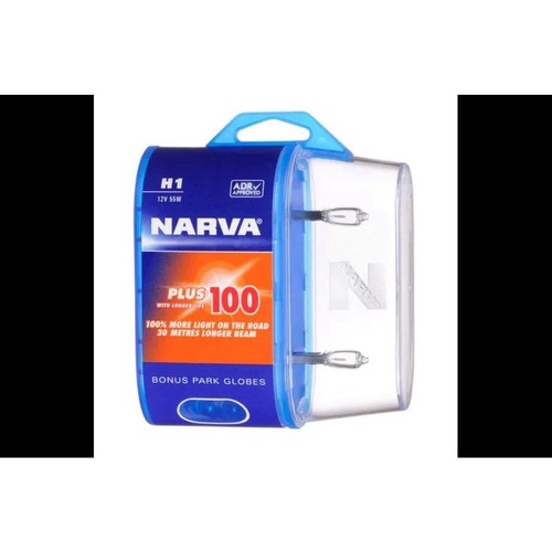 Narva H1 Globe Plus 100 12V 55W 2 Pce - 48334BL2 Car Wiring Adapter Car Lighting