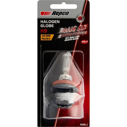 Repco Halogen Globe H9 12V 65W Bl - RH9BL-2 Car Wiring Adapter Car Lighting
