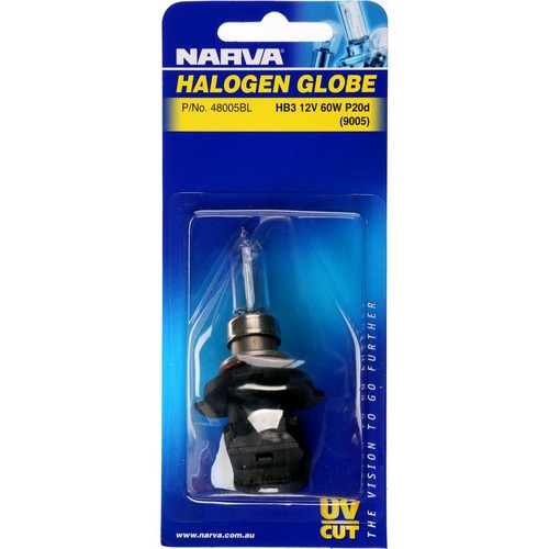 Narva HB3 Globe P20D 12V 60W - 48005BL Car Wiring Adapter Car Lighting Auto Part