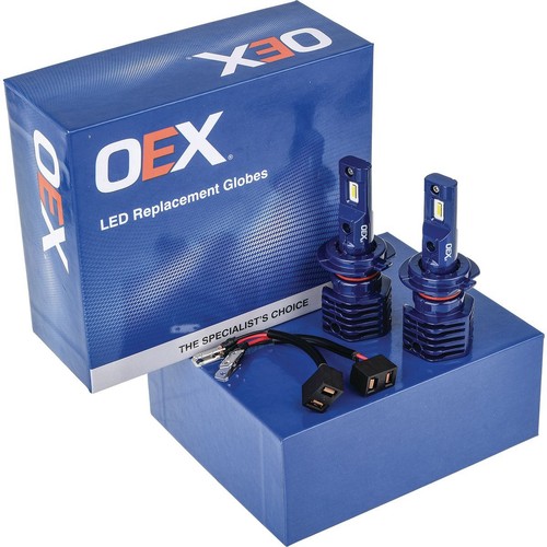 OEX H7 LED Headlight Bulb 12/24V V2 3600Lm 6000K (Pair) - GLX08H7V2 Car Wiring