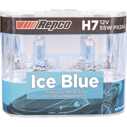 Repco H7 Headlight Bulb 12V 55W Blue Bl - RH7BLUEBL2 Car Wiring Adapter