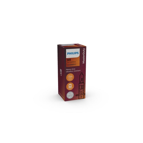 Philips Masterduty H1 Globe 24V 70W P14 5S Box Of 1 - 13258MD Car Lighting