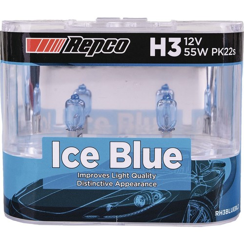 Repco H3 Globe 12V 55W Blue Bl - RH3BLUEBL2 Car Wiring Adapter Car Lighting