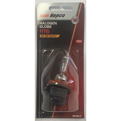 Repco Halogen Headlight Globe Standard H16 12V 19W Pgj193 - RH16BL-2 Car Wiring