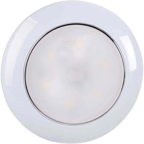 Narva Marine 12V Saturn Dual Colour 75mm LED Interior Lamp with Touch Switch (Wh
