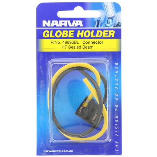 Narva Globe Holder H7 PX26d Push On Pre Wired - 1 Pack - 49896BL Car Lighting