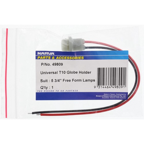 Narva Narva Globe Holder For T - 10 Wedge Base 1Pce - 49809 Car Lighting