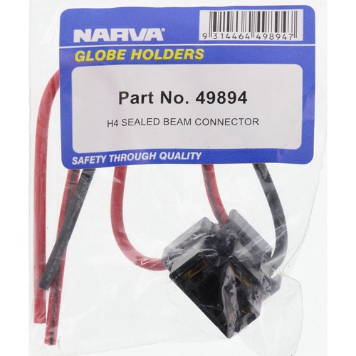Narva Sealed Beam Connector H4 - 49894 Car Wiring Adapter Auto Part