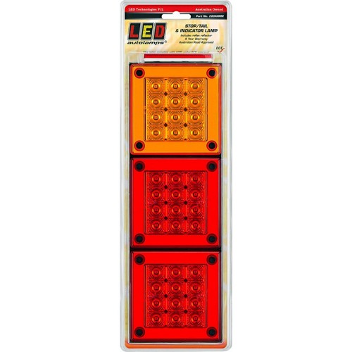 LED Autolamps 12/24V 280 Mini Jumbo Stop/Tail/Indicator Lamp Blister Pack - 280A