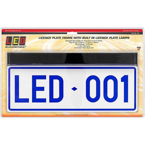 LED Autolamps 12/24V LED Number Plate Frame Light Blister Pack - LP1 Car Wiring