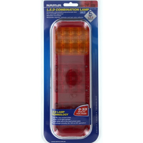 Narva Stop/Tail/Indicator Light LED 9 to 33V - 94202 Car Wiring Adapter