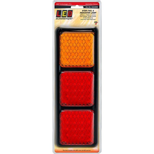 LED Autolamps 12/24V LED Stop/Tail/Indicator Light 284x100x27mm Blister Pack - 2