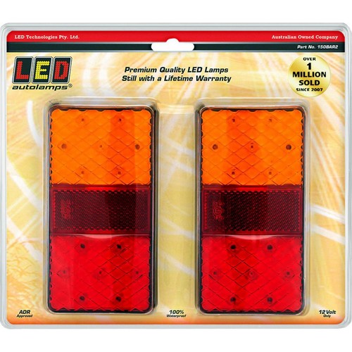 LED Autolamps Stop/Tail/Indicator Light LED 12V - 150BAR2 Car Wiring Adapter