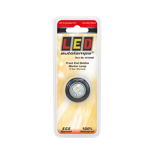 LED Autolamps 12/24V White LED Front End Outline Marker Lamp - 181WME Car Wiring