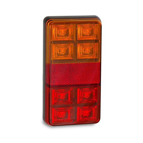 LED Autolamps 12V LED Stop/Tail/Indicator Lamp With Reflector 150x80x22M - 151BA