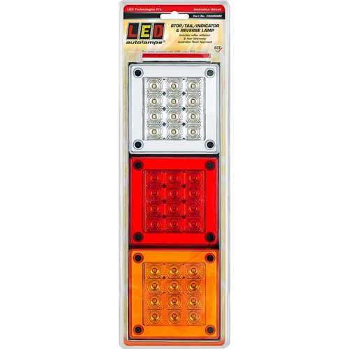 LED Autolamps 12/24V 280 Mini Jumbo Stop/Tail/Indicator/Reverse LED Light Bliste