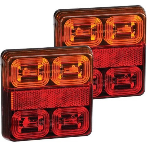 Narva Mdl35 LED Rear Stop/Tail/Indicator 12V - 2 Pce - 93530BL2 Car Lighting