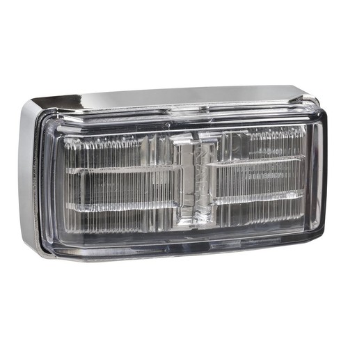 Narva Heavy Duty Model 80 Side Marker Lamp (Red/Amber) With Chrome Base And 0.5M