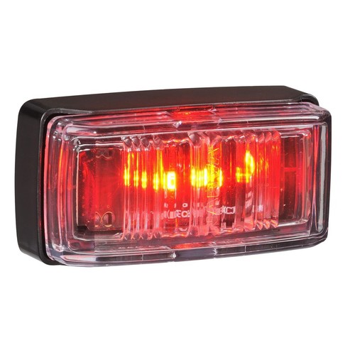 Narva Heavy Duty Model 80 Rear End Outline Marker (Red) With Black Base And Inte