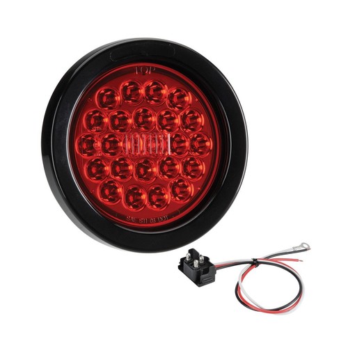 Narva Model 40 LED Stop/Tail Light Kit Round 12V/24V - 94046 Car Wiring Adapter