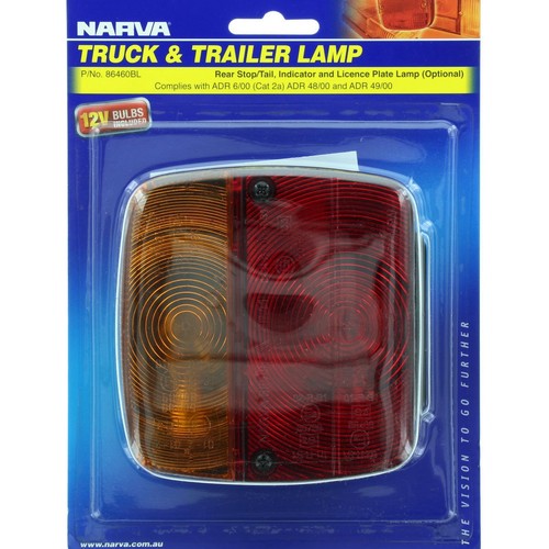 Narva Stop/Tail/Indicator Light Incandescent - 86460BL Car Wiring Adapter