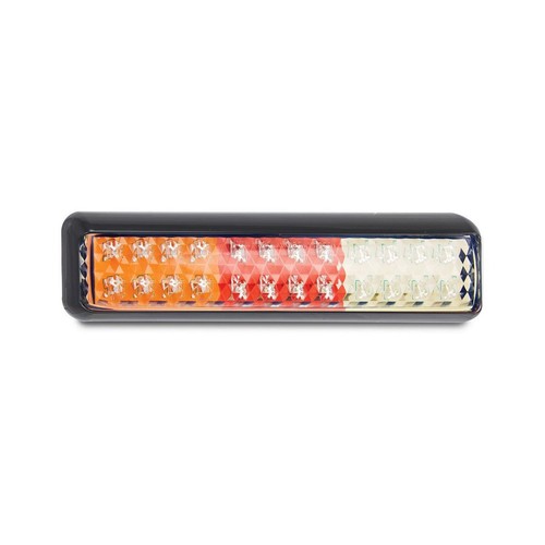 LED Autolamps 12/24V LED Stop/Tail/Indicator/Reverse Lamp With Black Bracket - 2