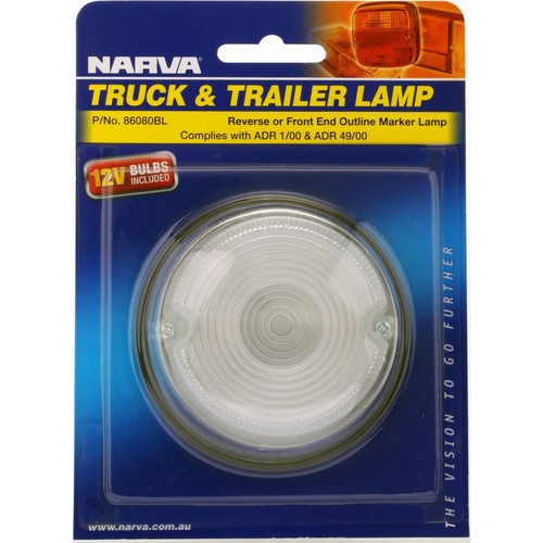 Narva Front Marker Light Clear Incandescent - 86080BL Car Wiring Adapter