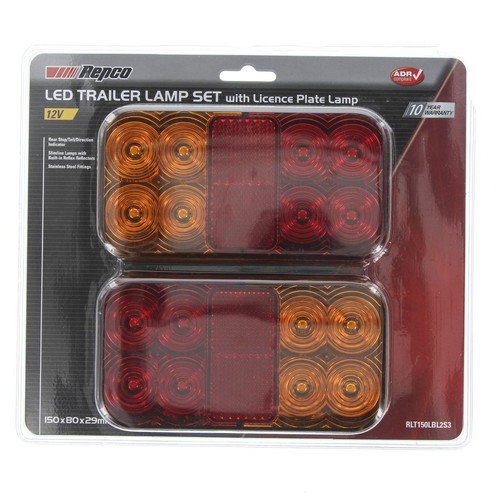 Repco 12V LED RearCombination Lamp Stop / Tail / Indicator / Licence Plate Pair