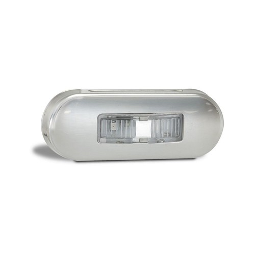 LED Autolamps 12/24V Amber/Red Side Marker Stainless Steel Bezel - 86ARMB Auto