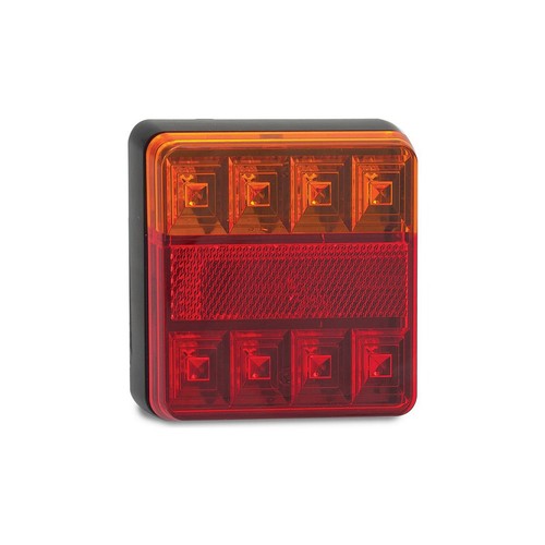 LED Autolamps 12V Stop/Tail/Indicator Lamp With Reflector 100x100x22mm - 101BAR