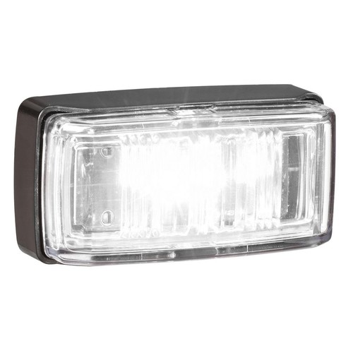Narva Heavy Duty Model 80 Front End Outline Marker (White) With Black Base And I