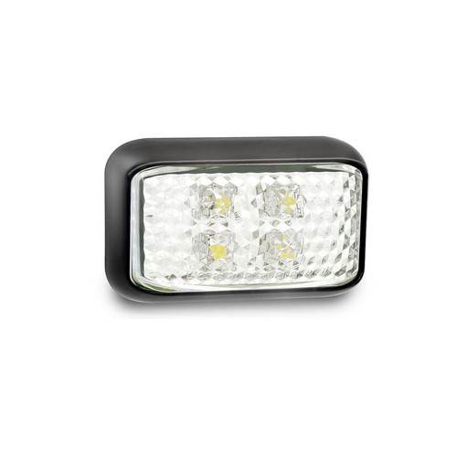 LED Autolamps Front End Outline Marker LED Light White 12/24v Clear Lens Black H