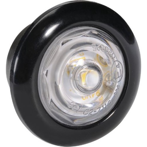 Narva LED Front End Outline Marker White Black/Chrome Grommets - 90222BL Auto