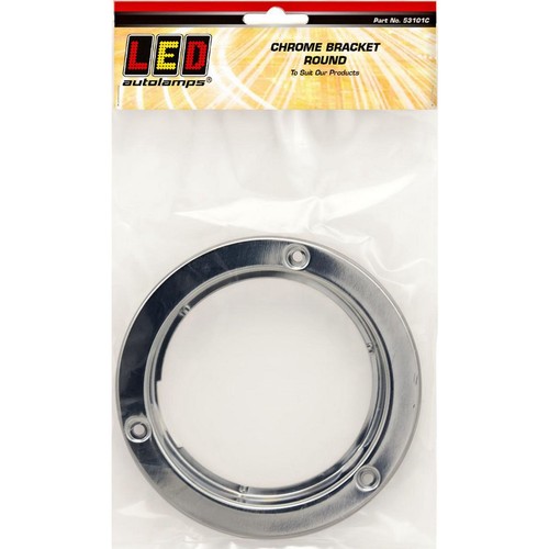 LED Autolamps Chrome Plated Bracket Suit Round Lights - 53101C Hardware Auto