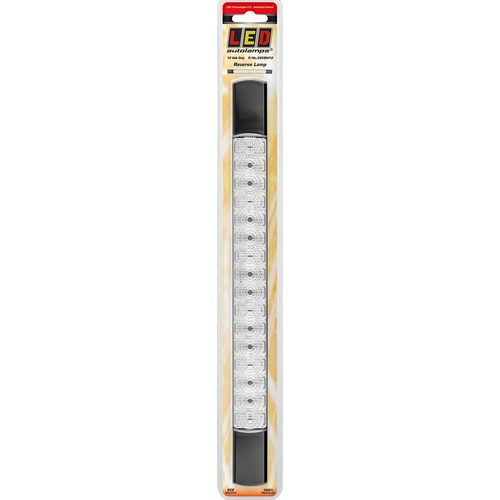LED Autolamps 12V Slimline/Low Profile Reverse Lamp with Black End Caps - 285BW1