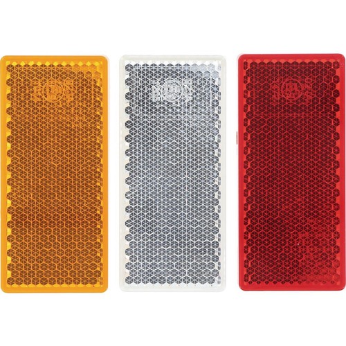 Repco Mixed Reflector Pack Red/Amber/White 70x30 - RLR73RAW Auto Part Light