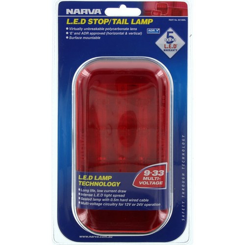 Narva Stop/Tail Light LED 9 to 33V - 94146BL Car Wiring Adapter Car Lighting