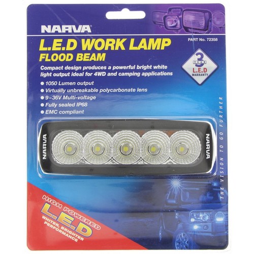 Narva LED Work Lamp - 9V-36V - 72358 Car Wiring Adapter Auto Part Light