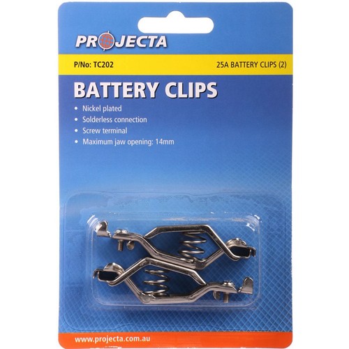Projecta Alligator Test Clips 25A (2pk) - TC202 Auto Part
