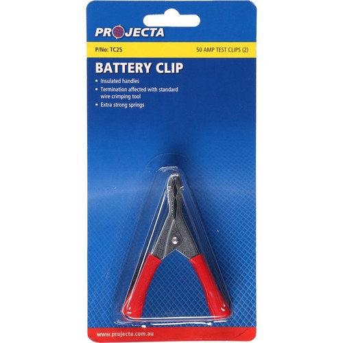 Projecta Test Clips Positive and Negative 50A at 12V - TC25 Auto Part