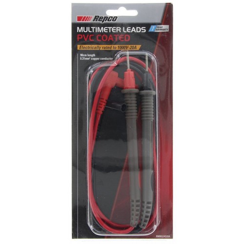 Repco Multimeter Replacement Lead 1000v 20amp - RMMLEAD20A Auto Part