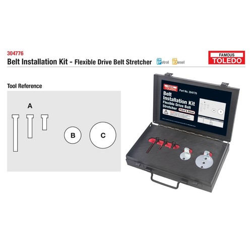 Toledo Belt Installation Kit - 304776 Car Stereo Install Kit Auto Part